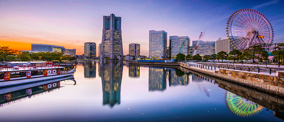 Yokohama Japan skyline